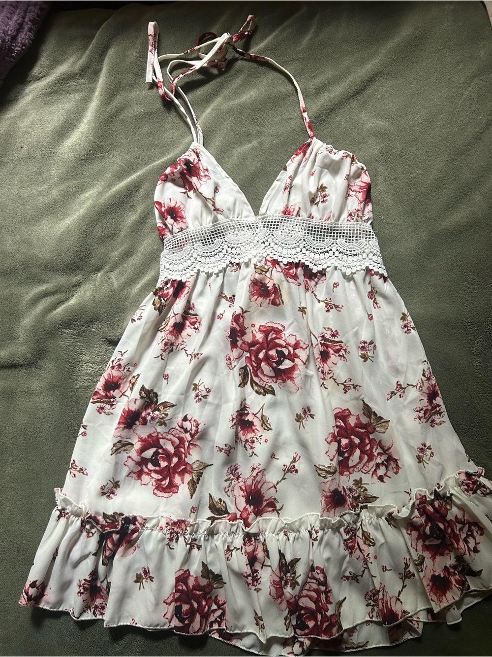 Rose babydoll dress